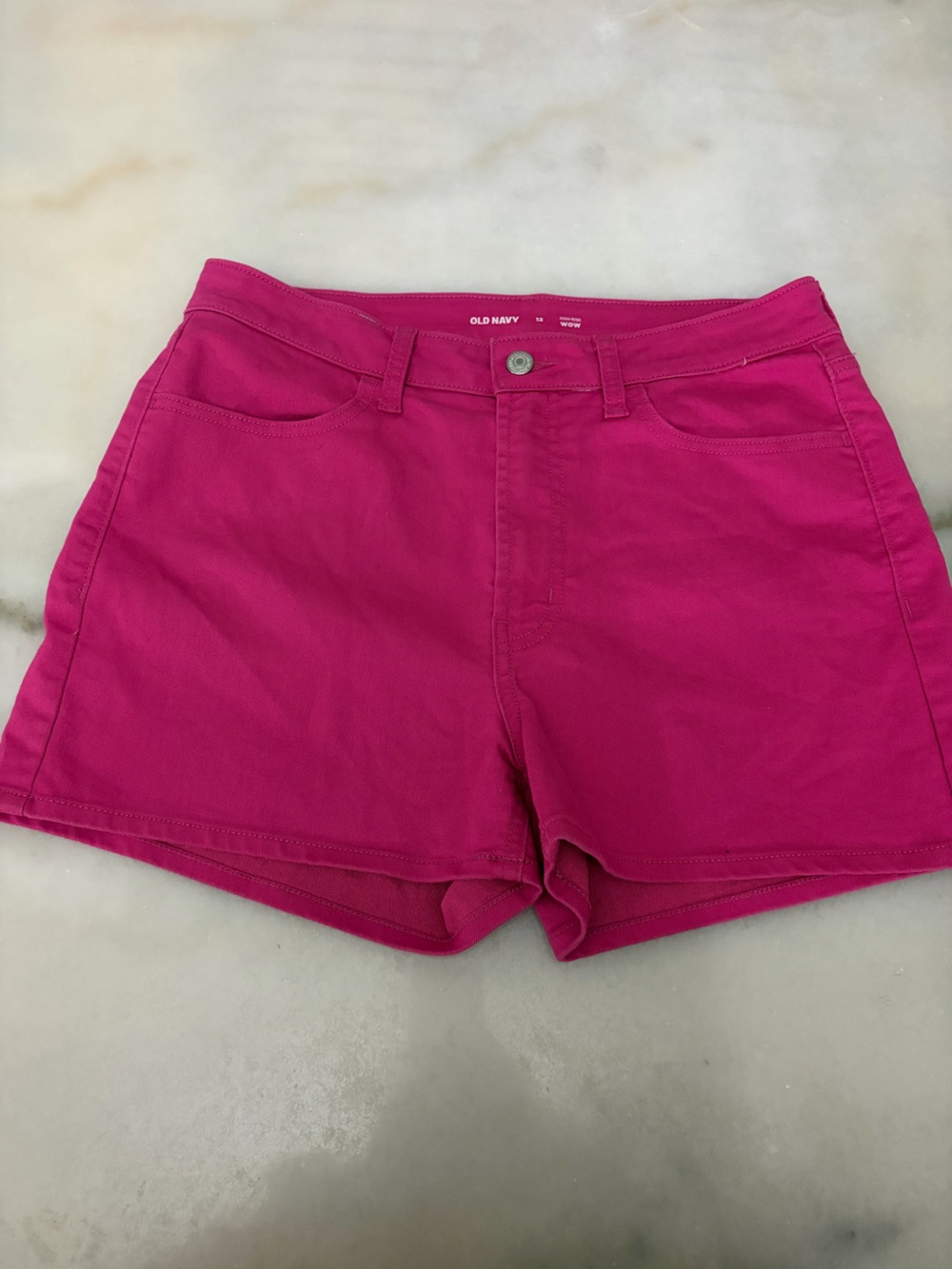 Old Navy Women's Bright Fuchsia High Waist Shorts